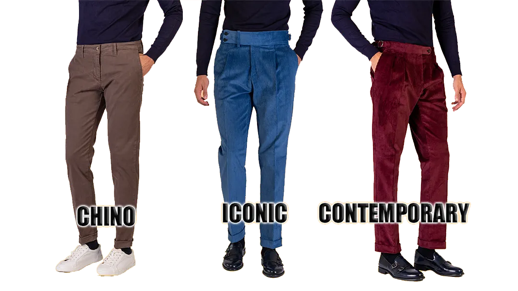 Pantaloni Virum, ad ogni stile il suo modello.