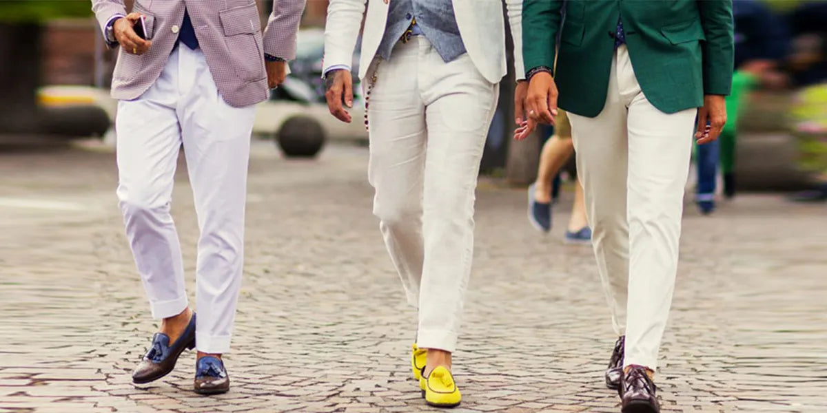 Il pantalone bianco: come lo indossa il gentiluomo